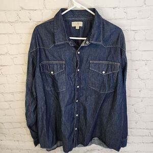 Men's Turtle Bay New York, lightweight denim jacket, size 2X